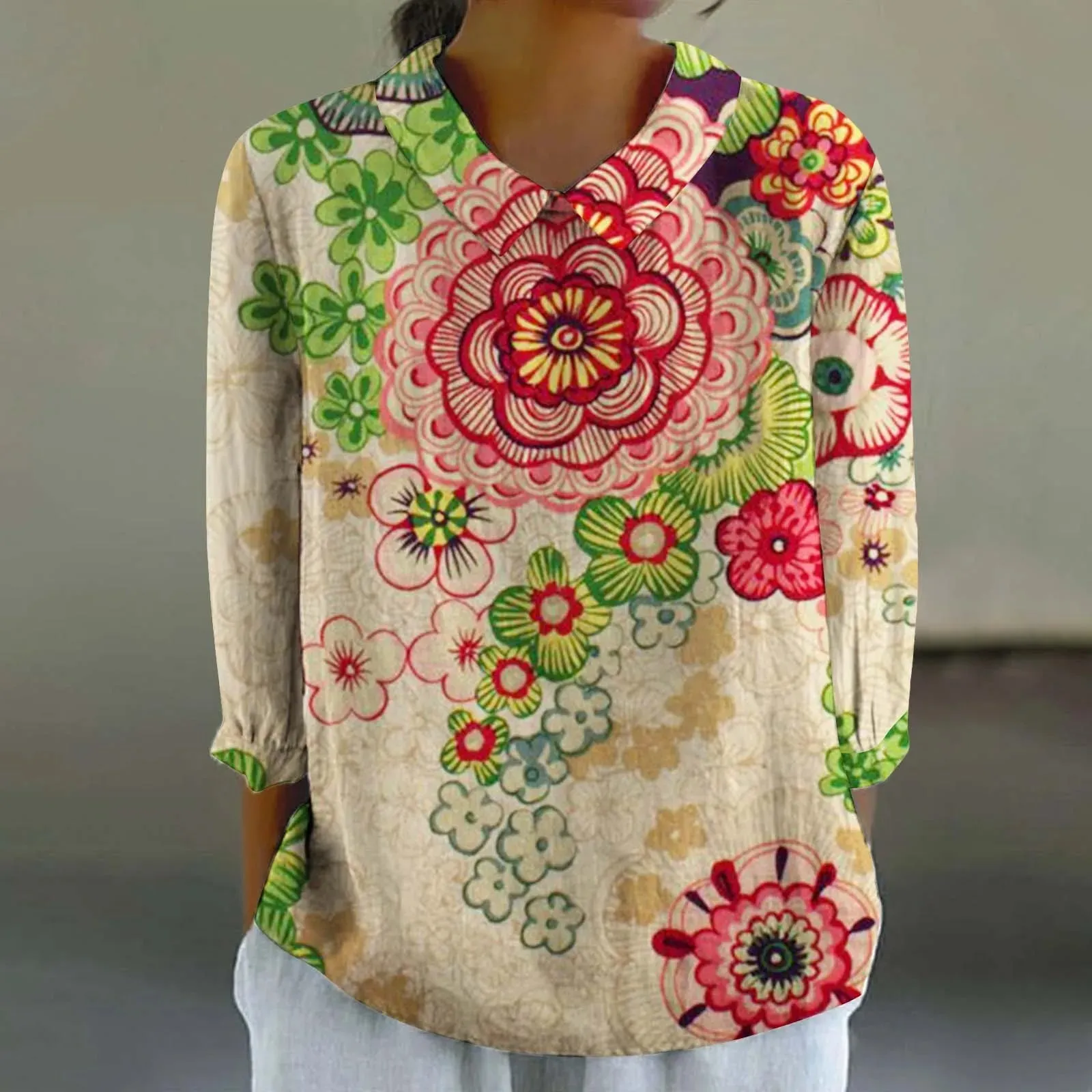 Sara - Creative Retro Doll Collar Shirt for Women