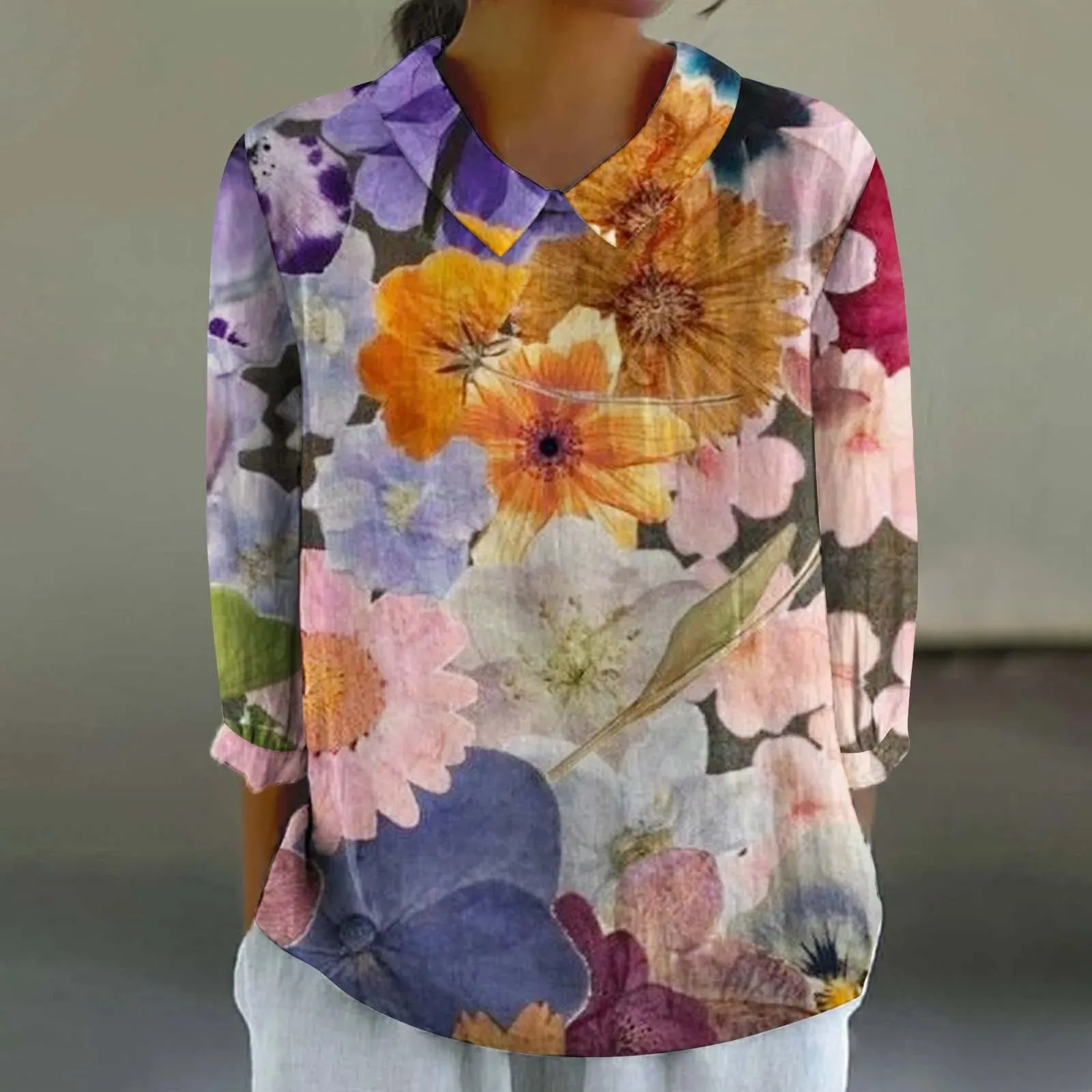 Sara - Creative Retro Doll Collar Shirt for Women