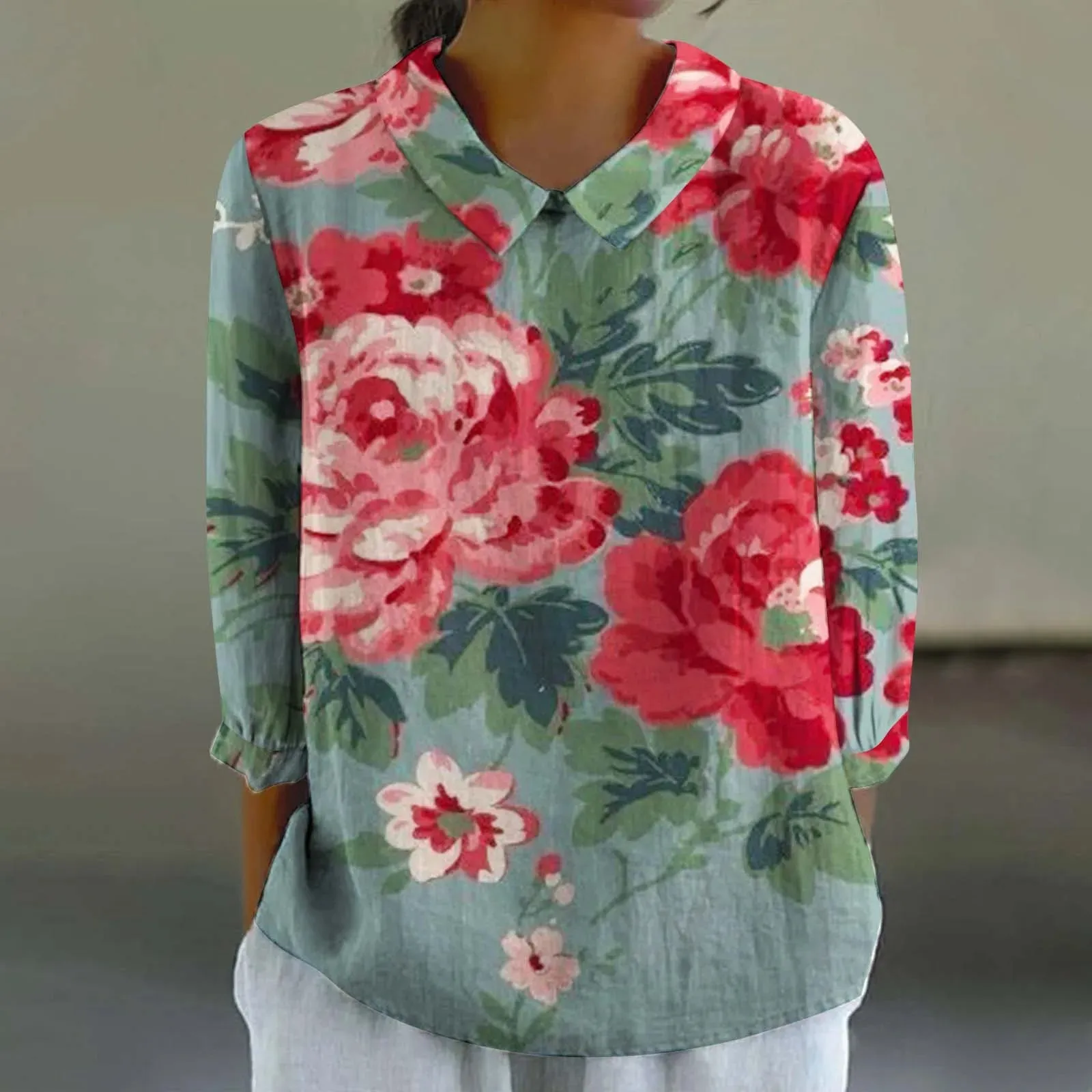 Sara - Creative Retro Doll Collar Shirt for Women