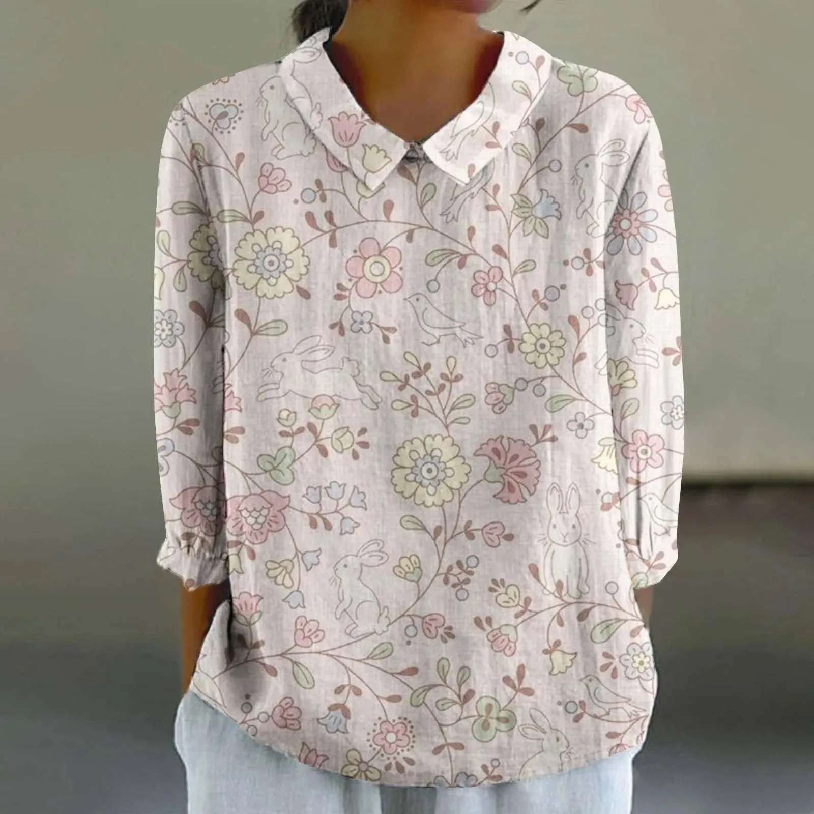 Sara - Creative Retro Doll Collar Shirt for Women