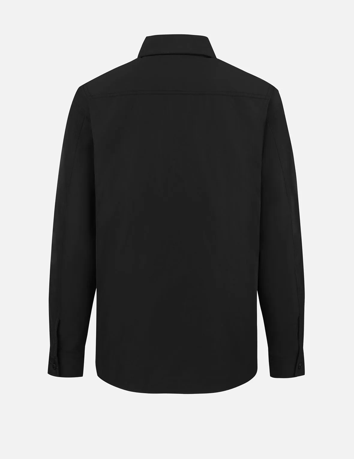 Seagull and Wave Embroidery Relax Fit Padded Shirt Jacket
