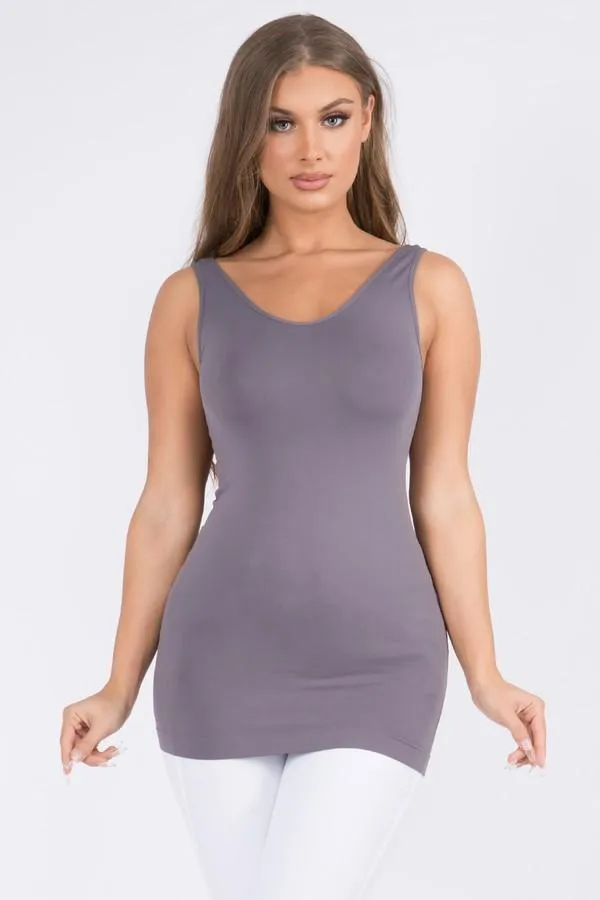 Seamless Reversible V or U Tank Top