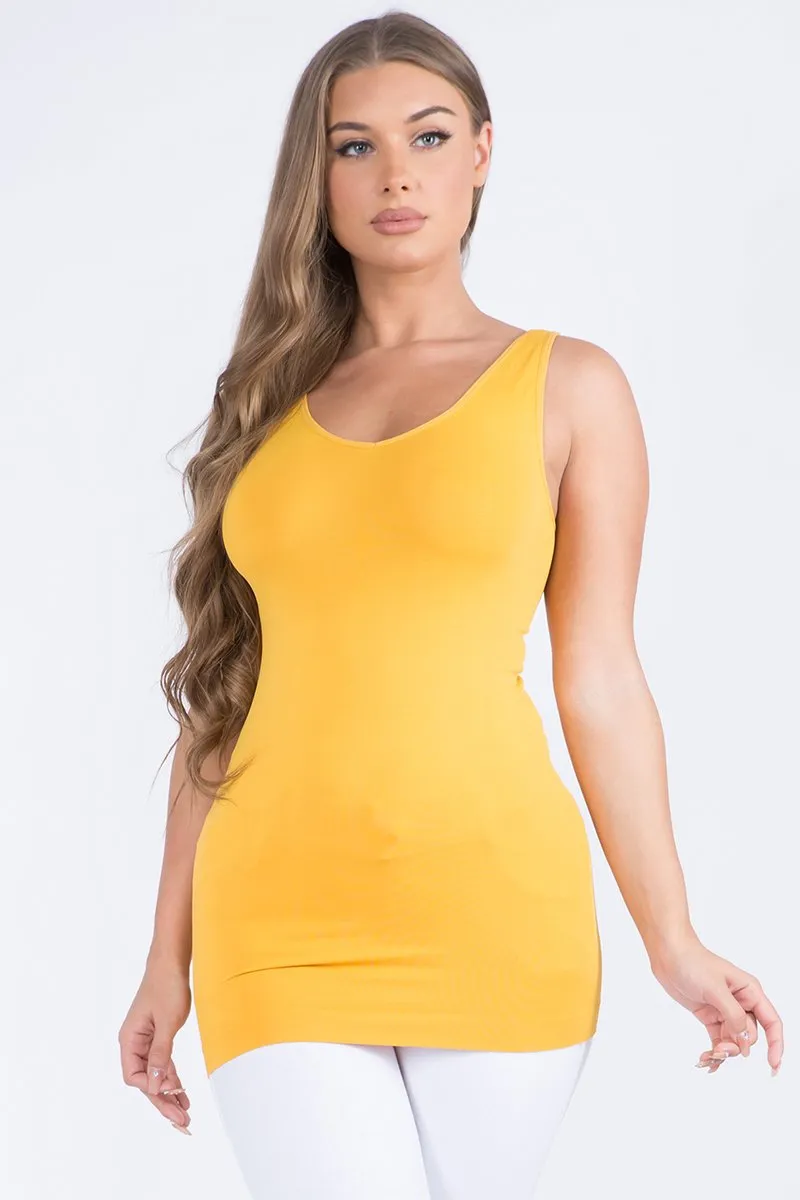 Seamless Reversible V or U Tank Top