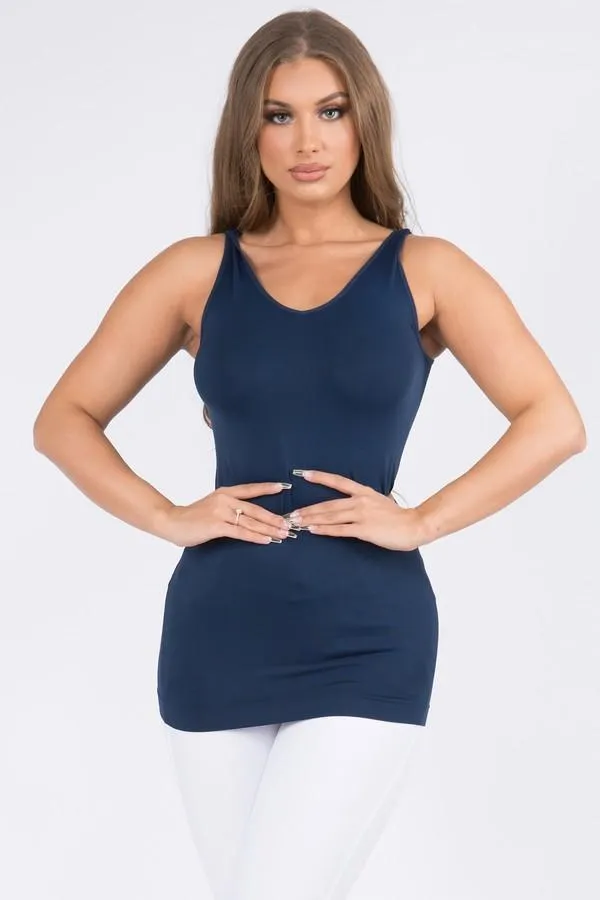 Seamless Reversible V or U Tank Top