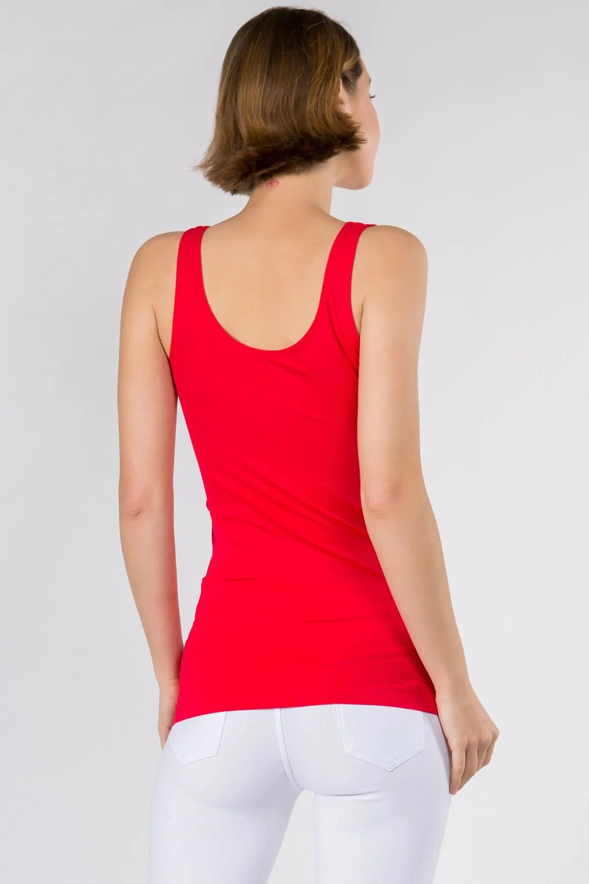 Seamless Reversible V or U Tank Top