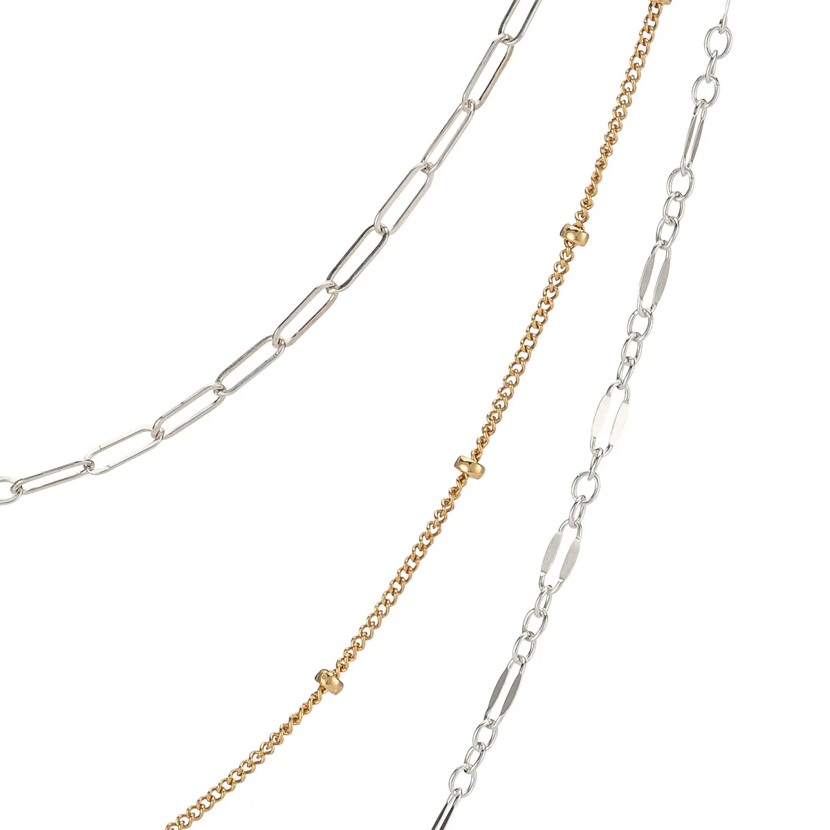 Sequin Layering Chain Necklace