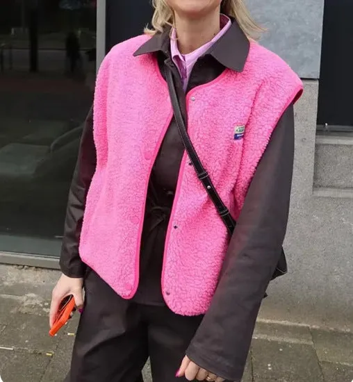 Single-Breasted Loose Vest Jacket