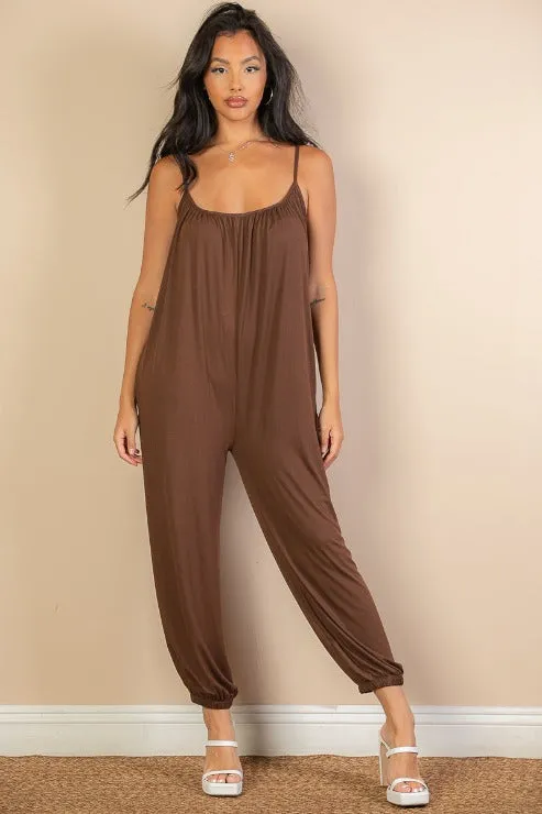 Sleeveless Jogger Jumpsuit