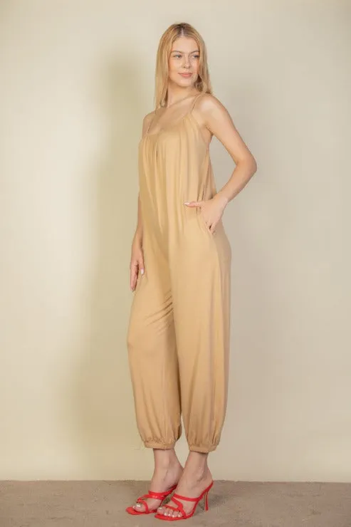 Sleeveless Jogger Jumpsuit