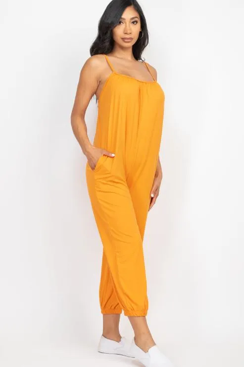 Sleeveless Jogger Jumpsuit