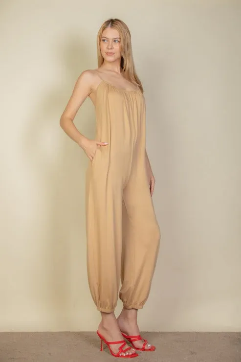 Sleeveless Jogger Jumpsuit