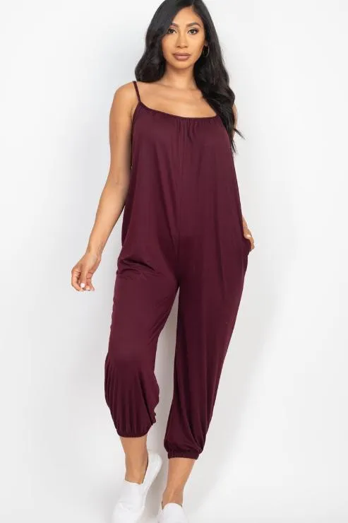 Sleeveless Jogger Jumpsuit