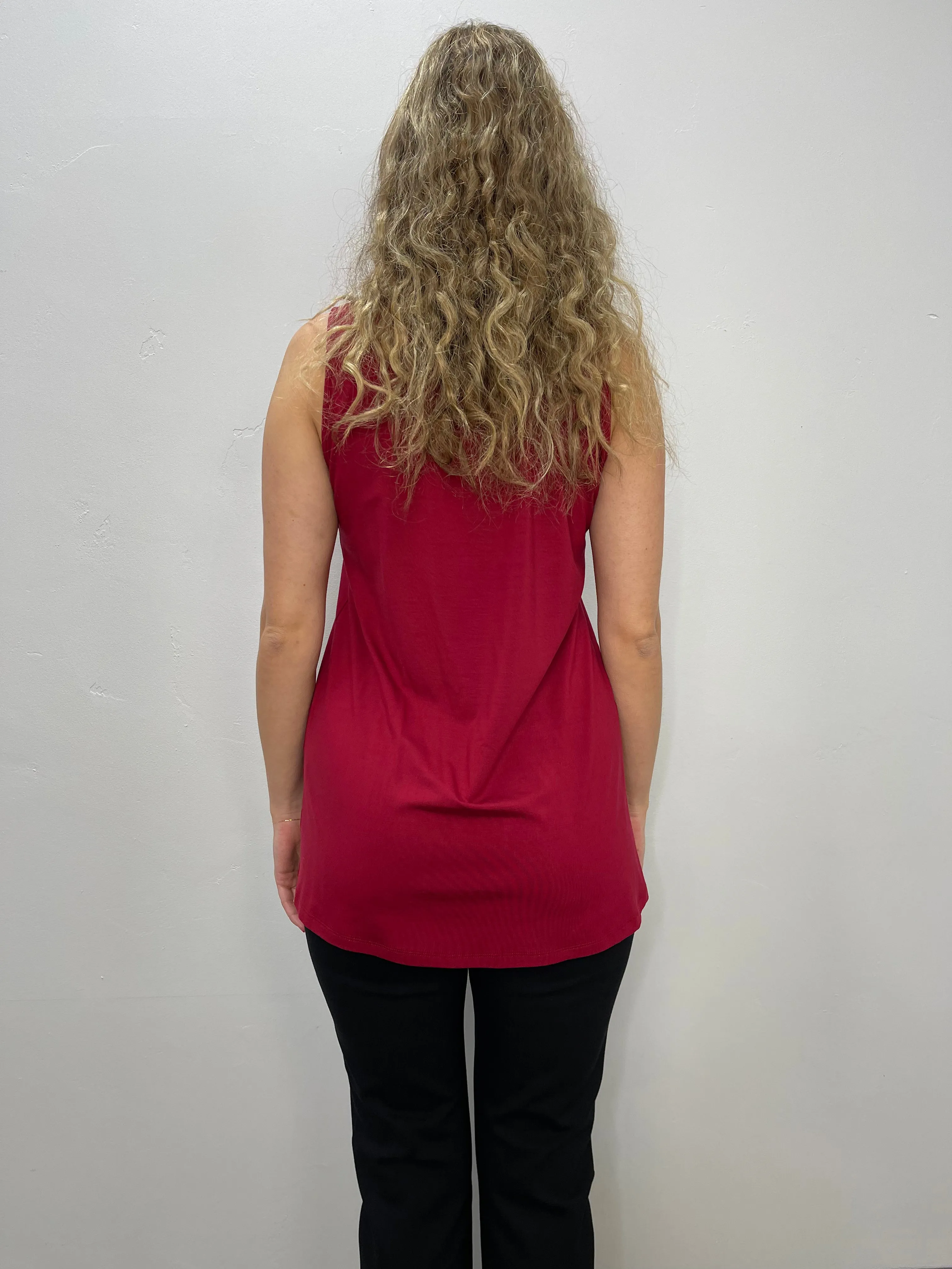 Sleeveless Poppy Turtle Neck