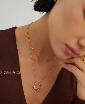SOL Pendant layering necklace