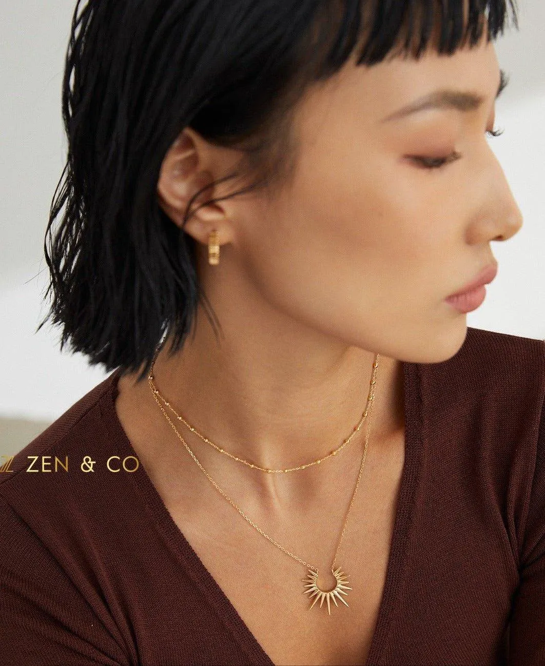 SOL Pendant layering necklace