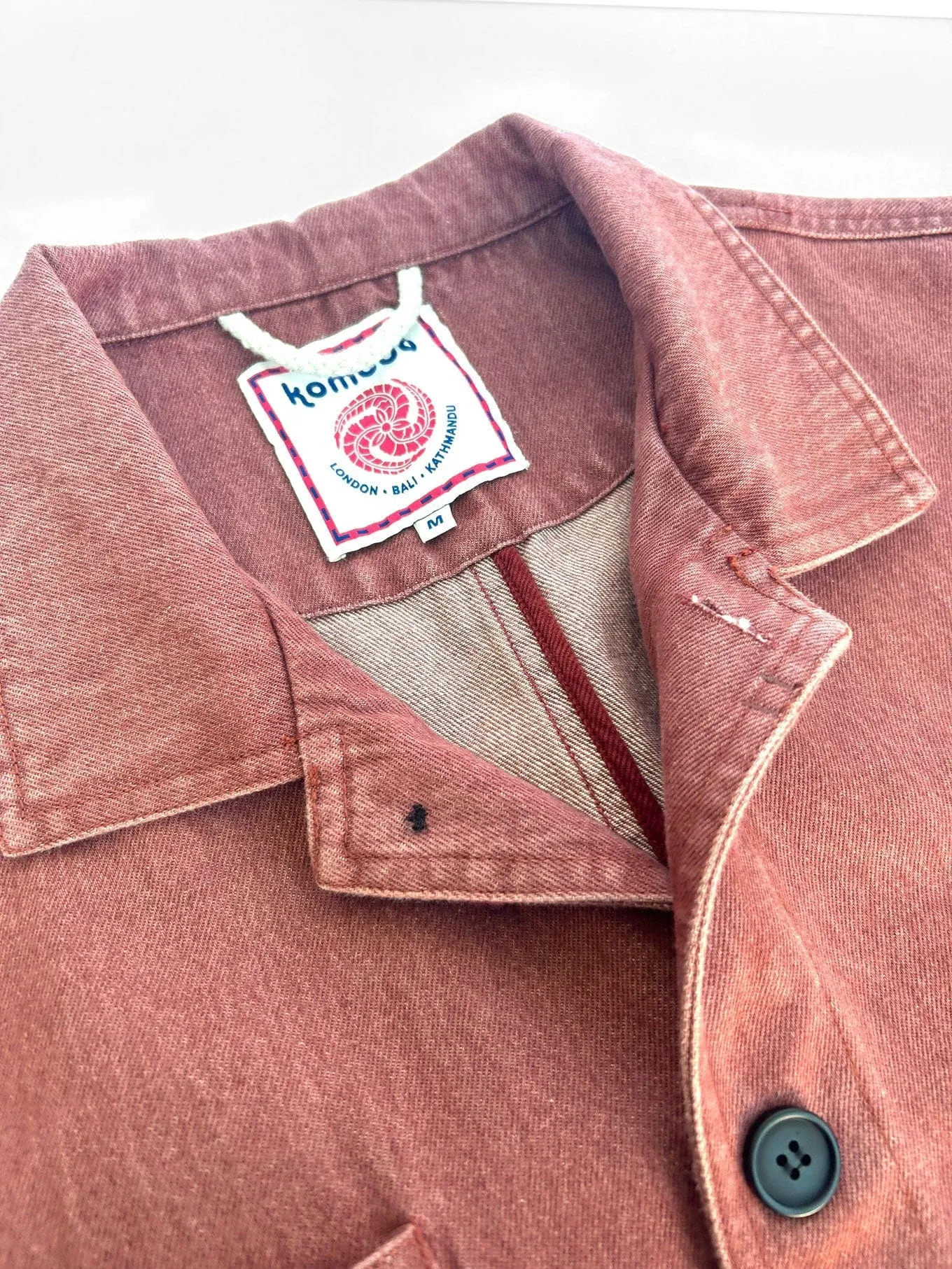 Stanley Men's Organic Cotton Twill Denim Overshirt | Red Wash