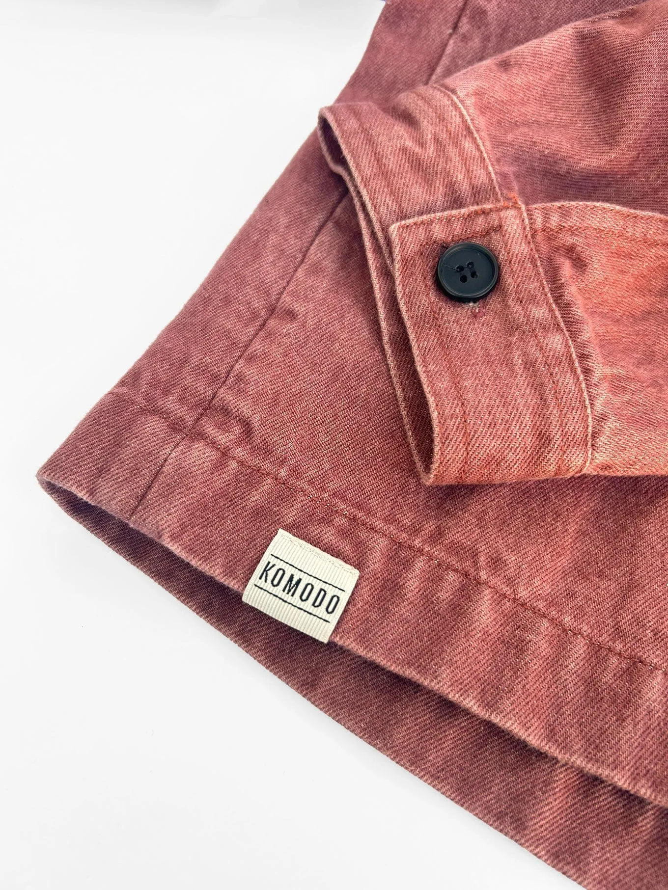 Stanley Men's Organic Cotton Twill Denim Overshirt | Red Wash