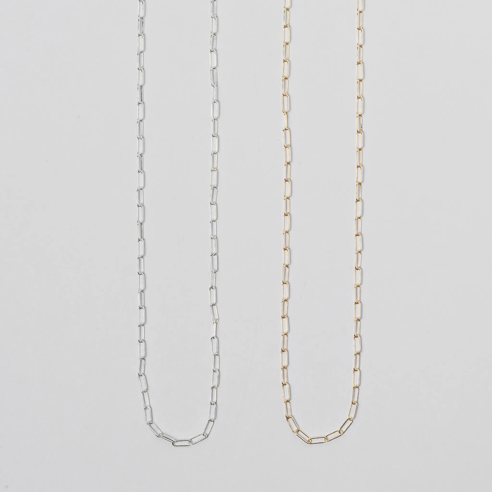 Sterling Silver Petite Paper Clip Layering Chain