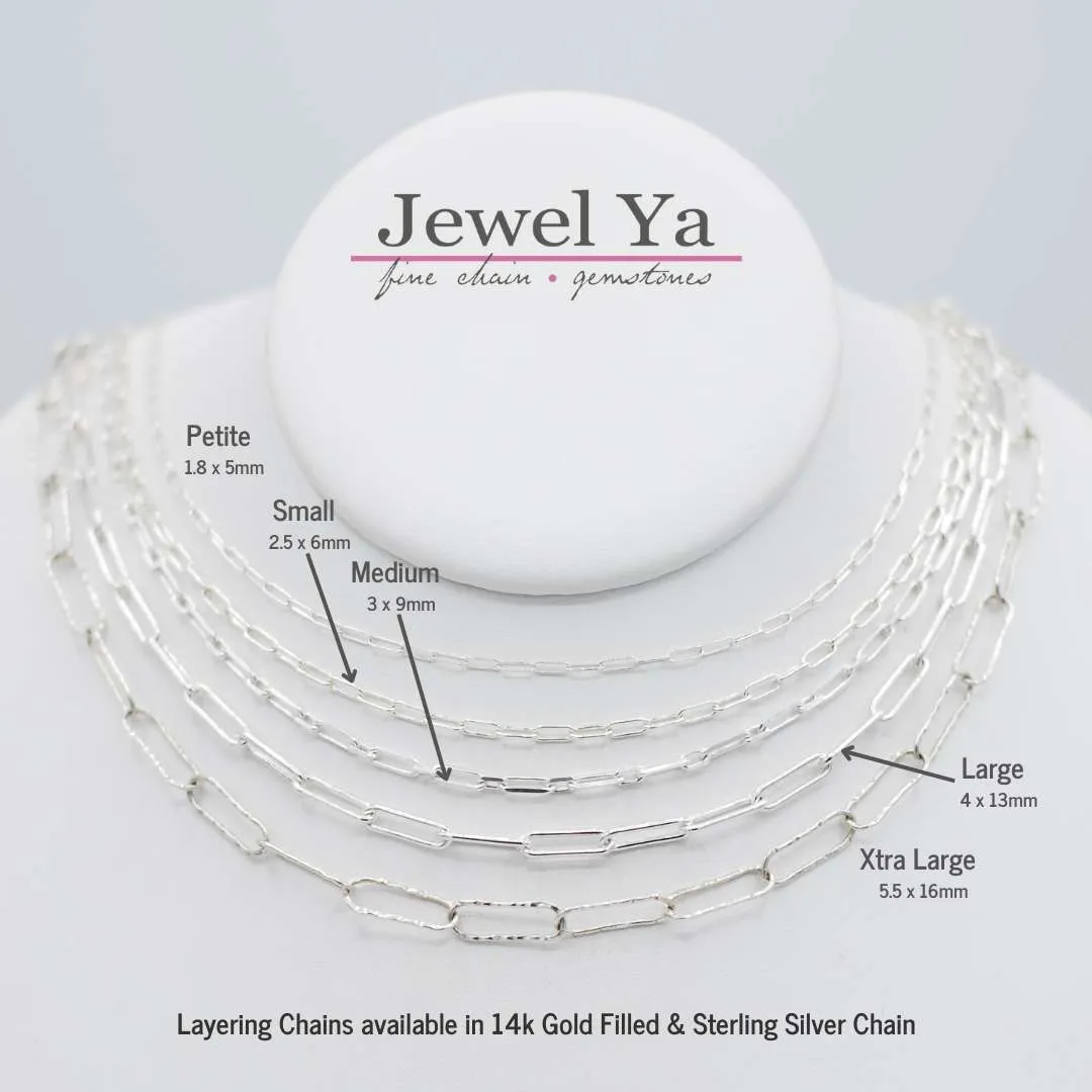 Sterling Silver Petite Paper Clip Layering Chain