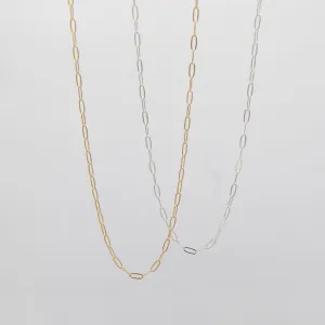 Sterling Silver Petite Paper Clip Layering Chain