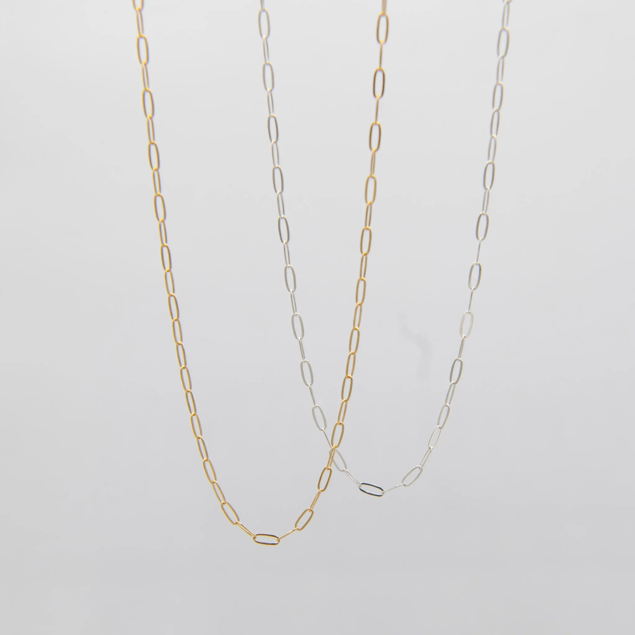 Sterling Silver Petite Paper Clip Layering Chain