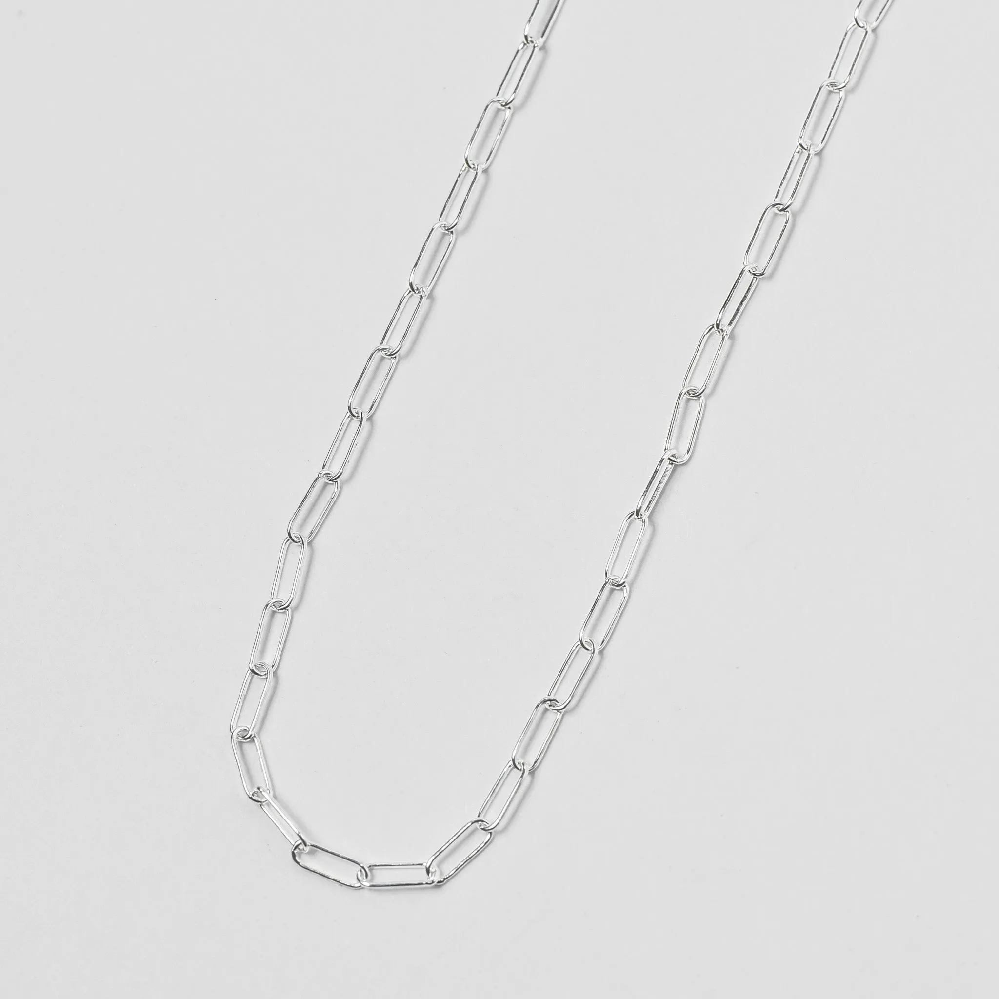 Sterling Silver Petite Paper Clip Layering Chain