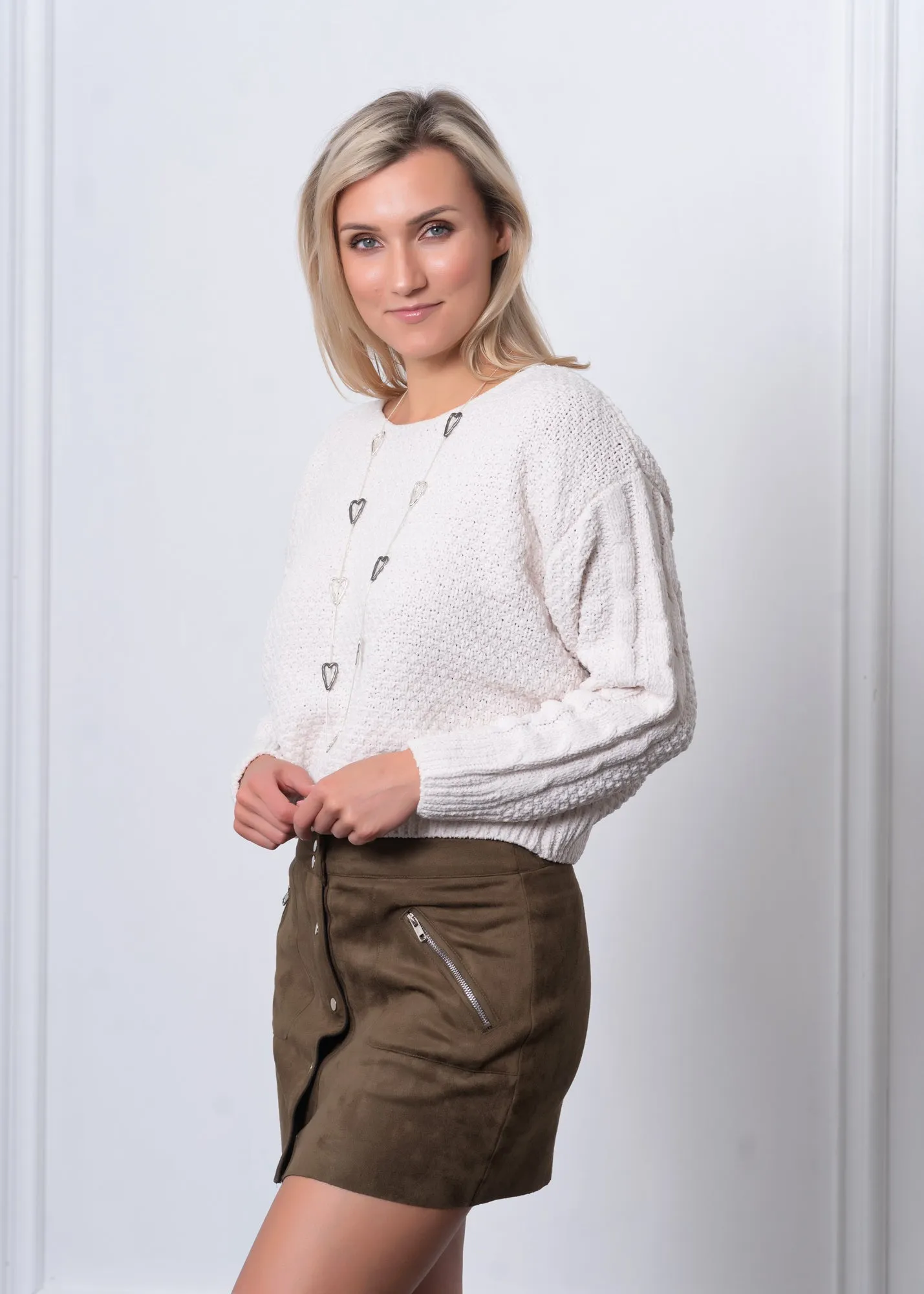 Suede Mini Skirt