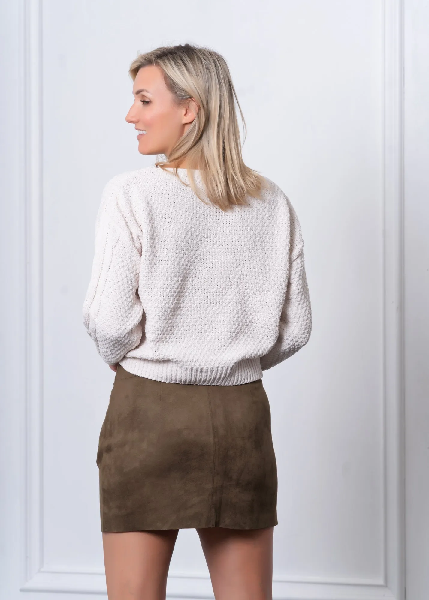 Suede Mini Skirt