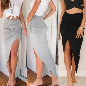 Summer Charm Split Long Skirt