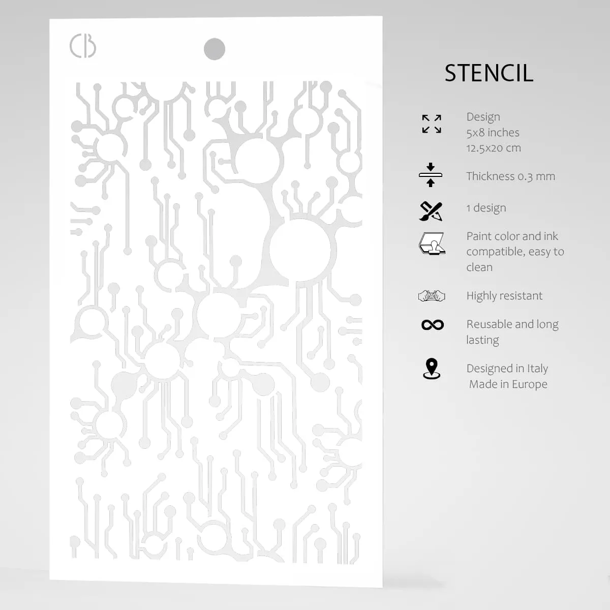 Texture Stencil 5"x8" Metro