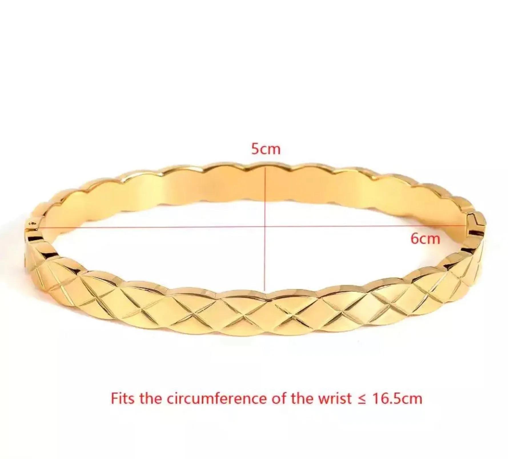 The Quilt Bracelet in Gold by SAHIRA