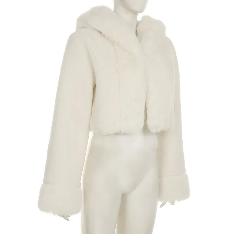 Tianna Faux Fur Hooded Coat