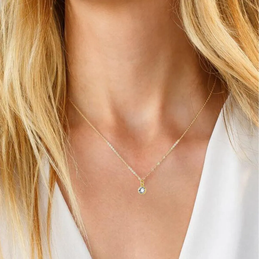 Tiny CZ Diamond Necklace