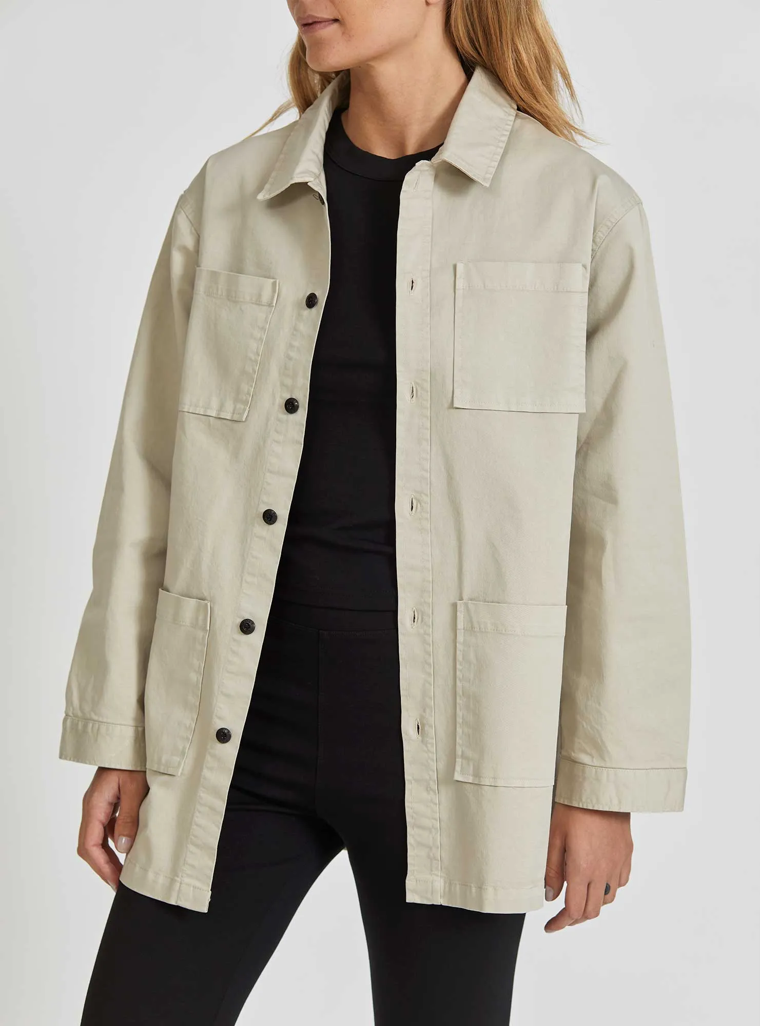 TWILL SHIRT JACKET