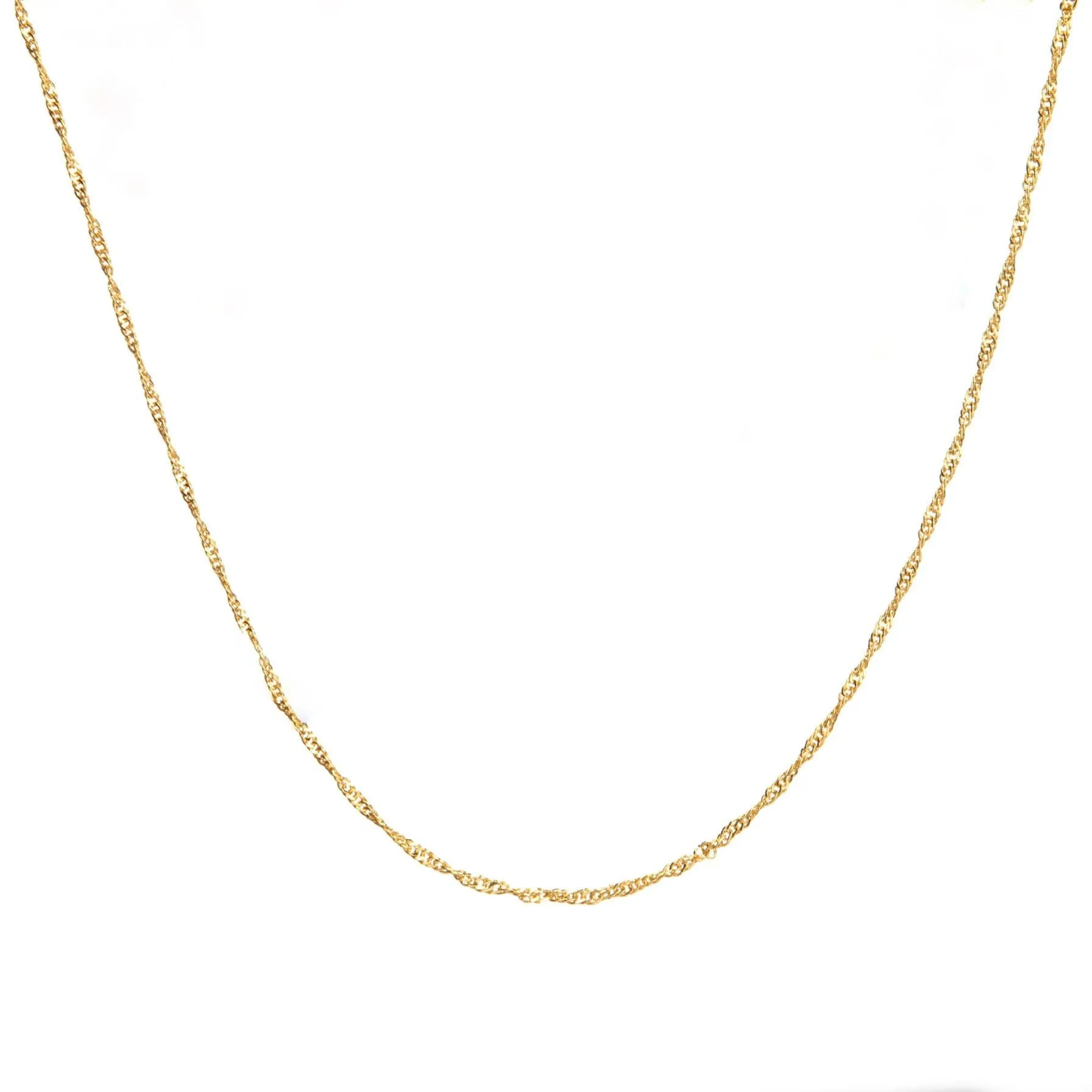 Twisted Gold Chain 14 inches