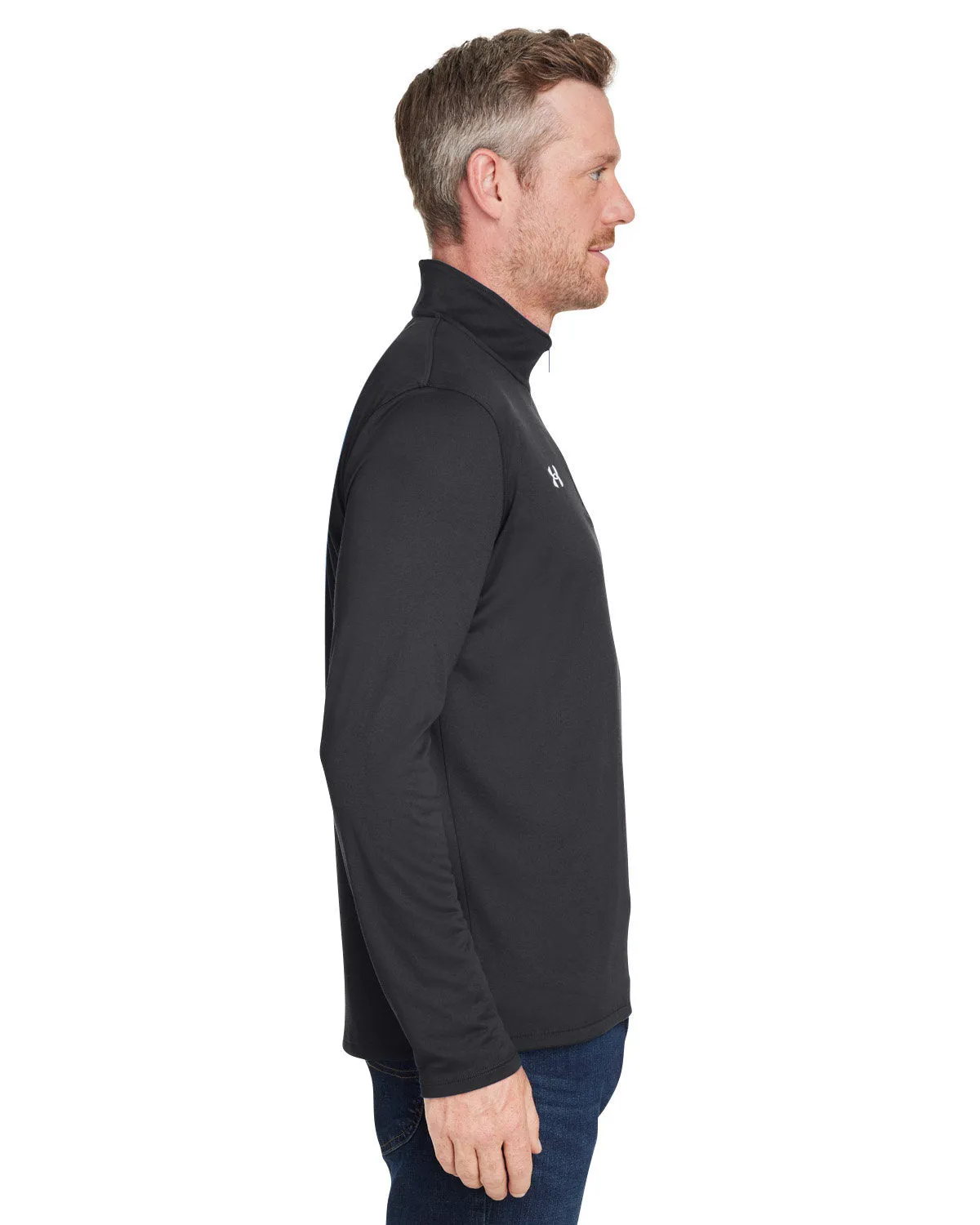Under Armour Men's Tech Custom Quarter-Zips, Black