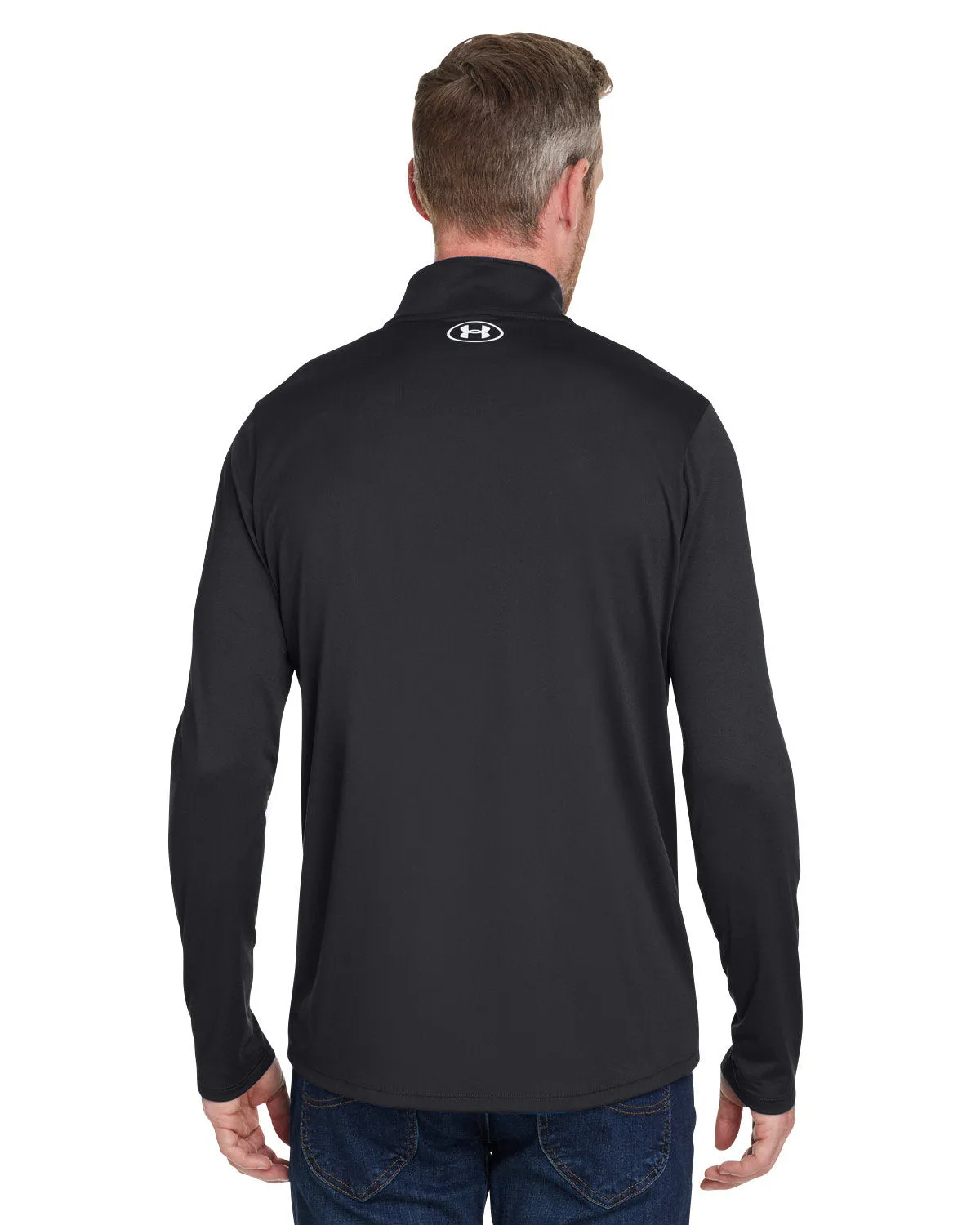 Under Armour Men's Tech Custom Quarter-Zips, Black