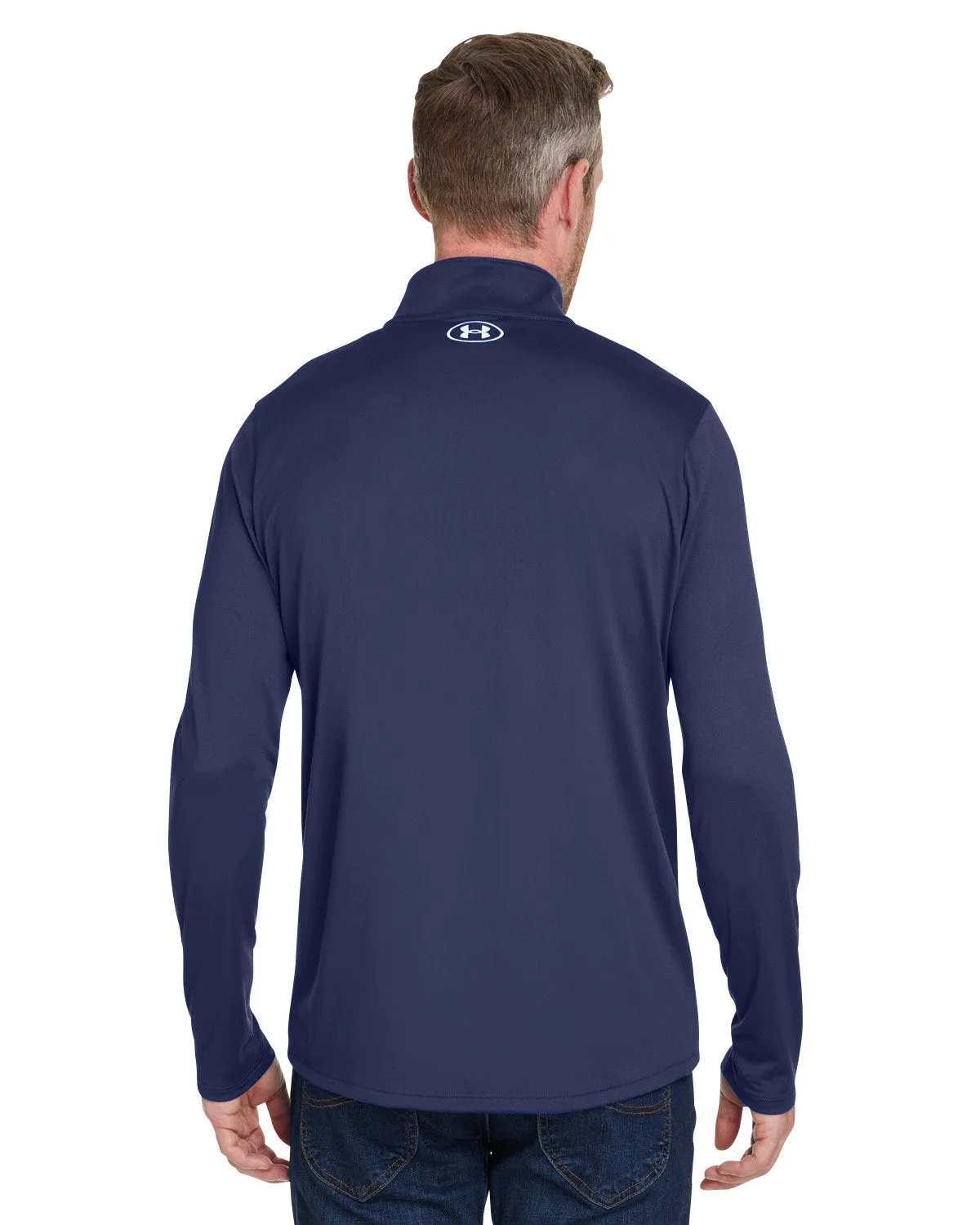 Under Armour Men's Tech Customized Quarter-Zips, Medium Navy