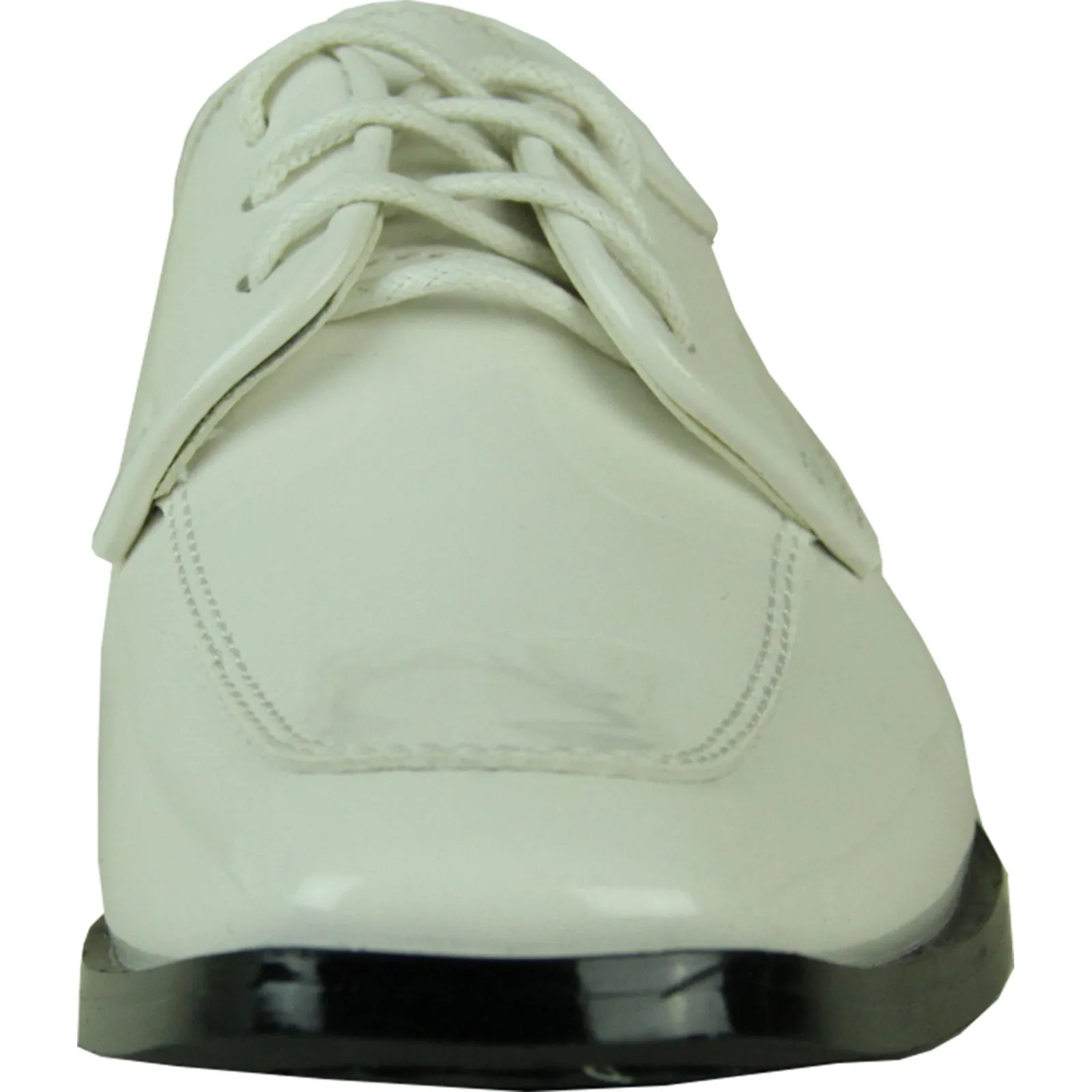 VANGELO Boy TUX-3KID Dress Shoe Formal Tuxedo for Prom & Wedding Ivory Patent