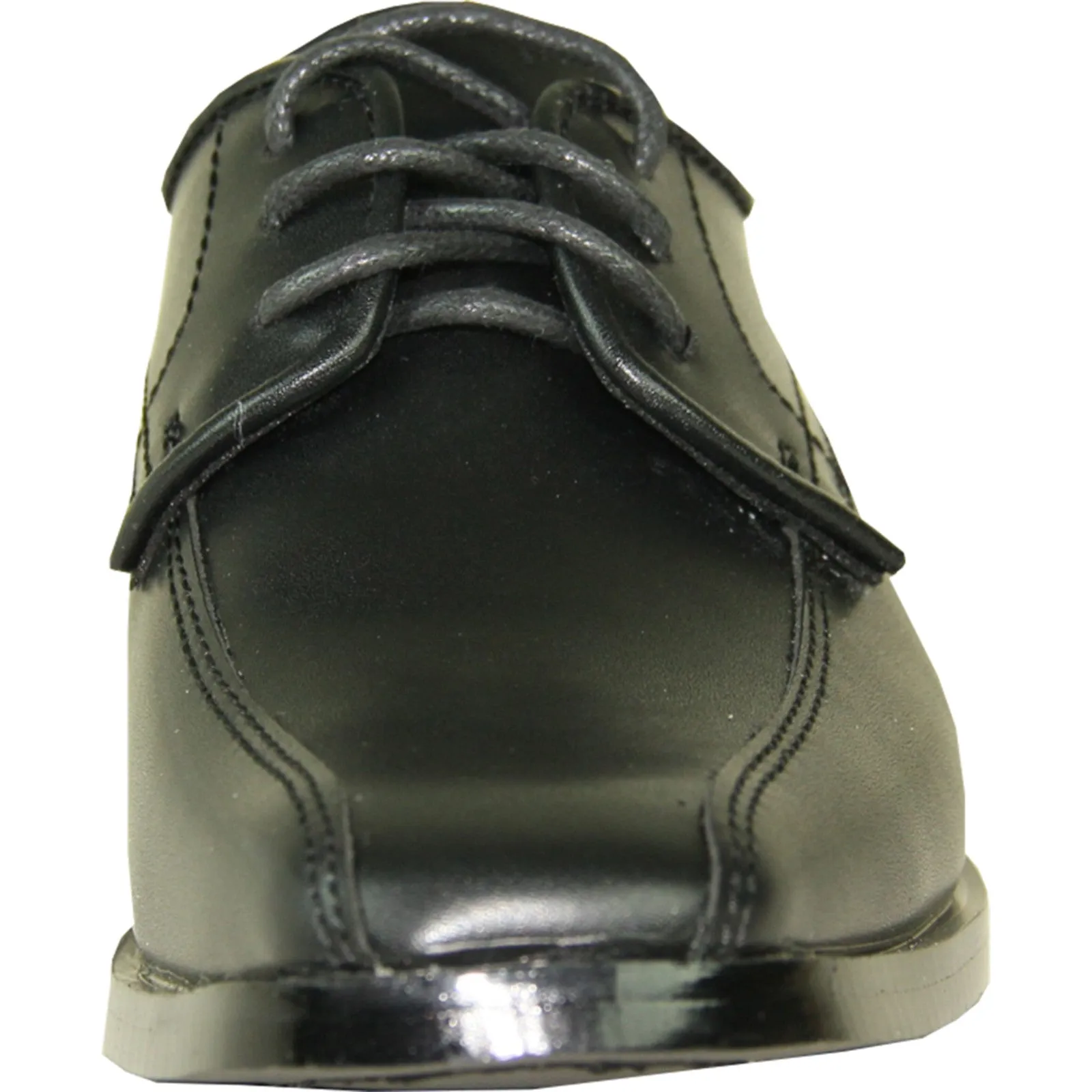 VANGELO Boy TUX-5KID Dress Shoe Formal Tuxedo for Prom & Wedding and School Uniform Black Matte
