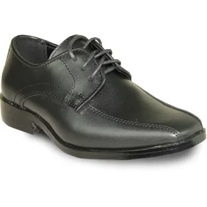 VANGELO Boy TUX-5KID Dress Shoe Formal Tuxedo for Prom & Wedding and School Uniform Black Matte