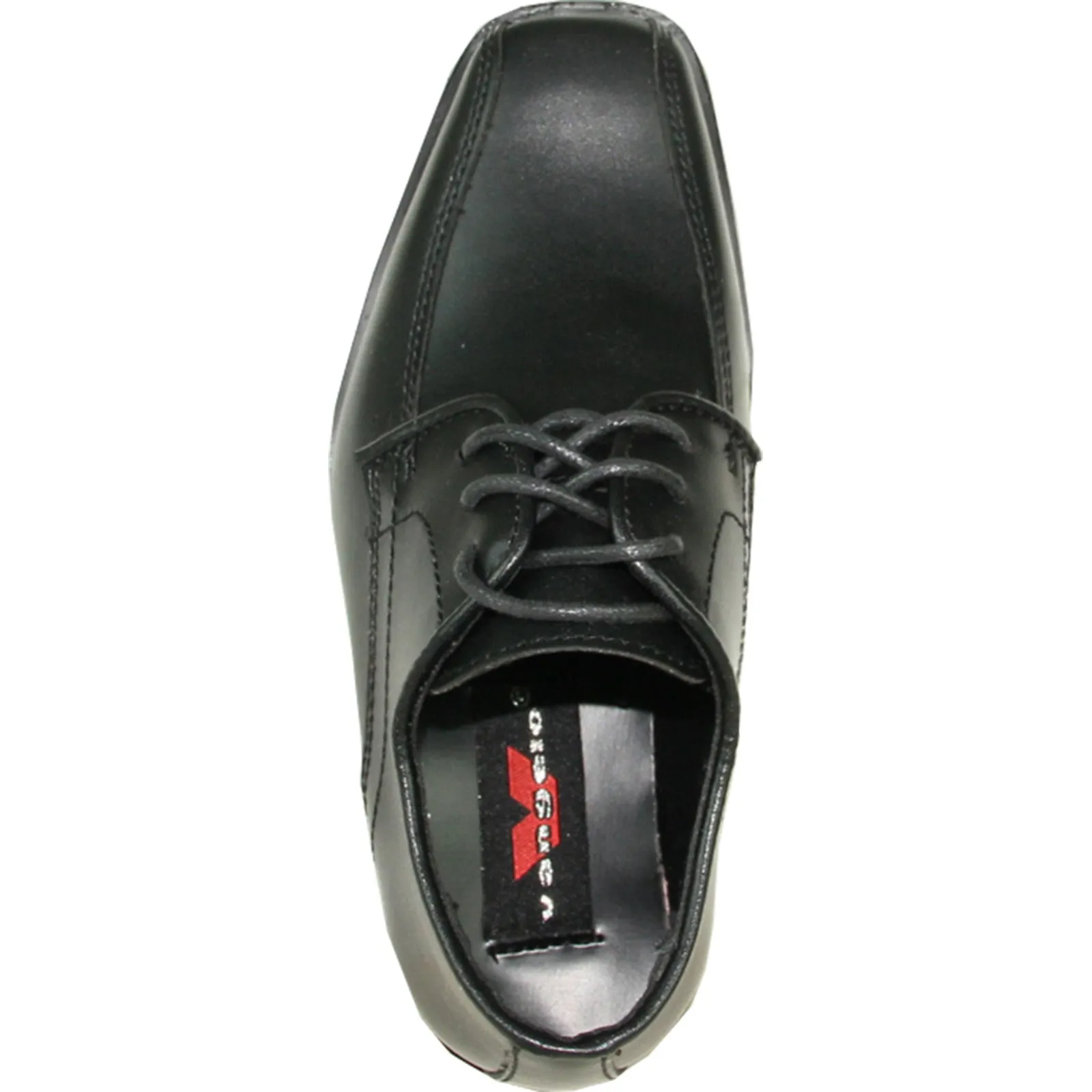 VANGELO Boy TUX-5KID Dress Shoe Formal Tuxedo for Prom & Wedding and School Uniform Black Matte