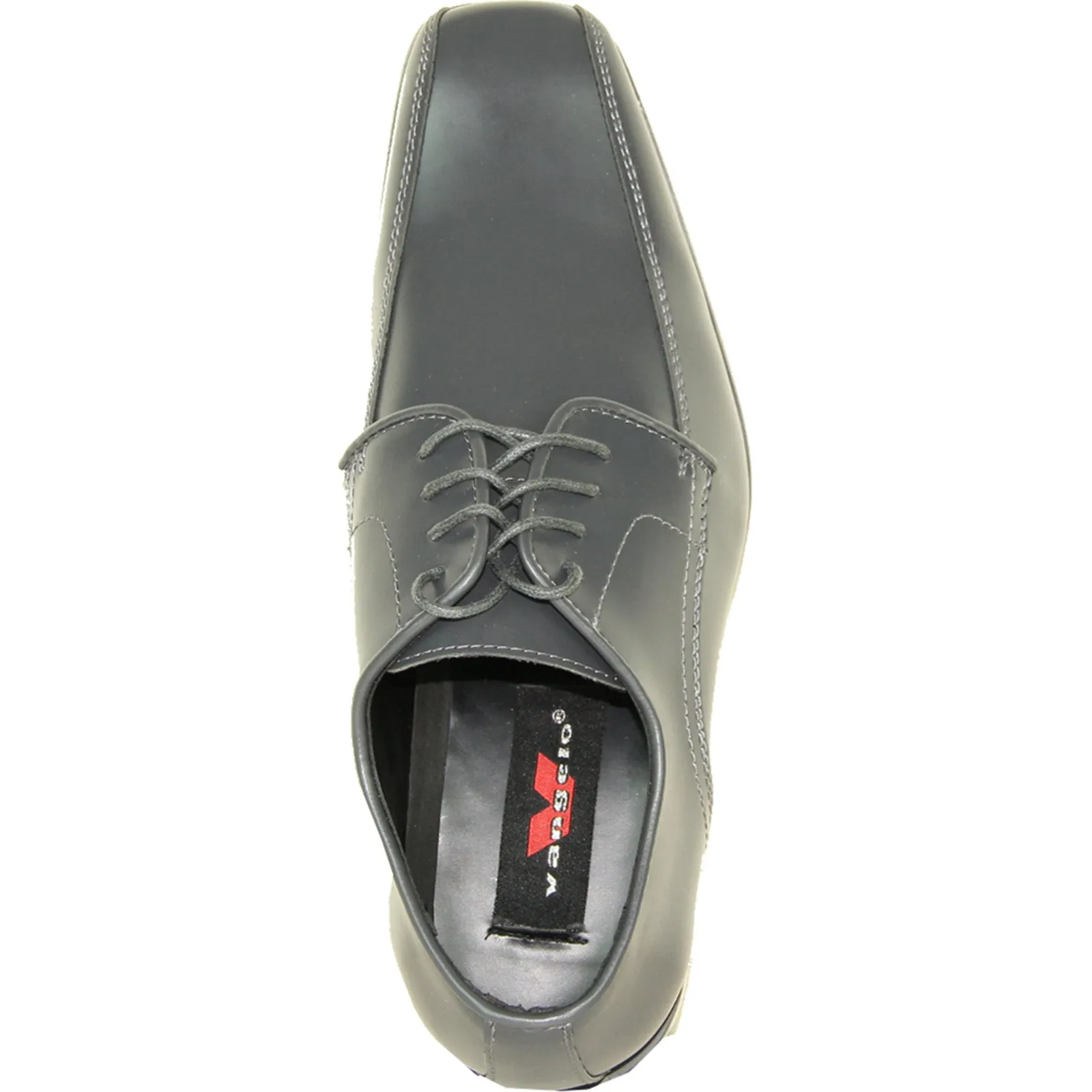 VANGELO Men Dress Shoe TUX-5 Oxford Formal Tuxedo for Prom & Wedding Iron Grey - Wide Width Available