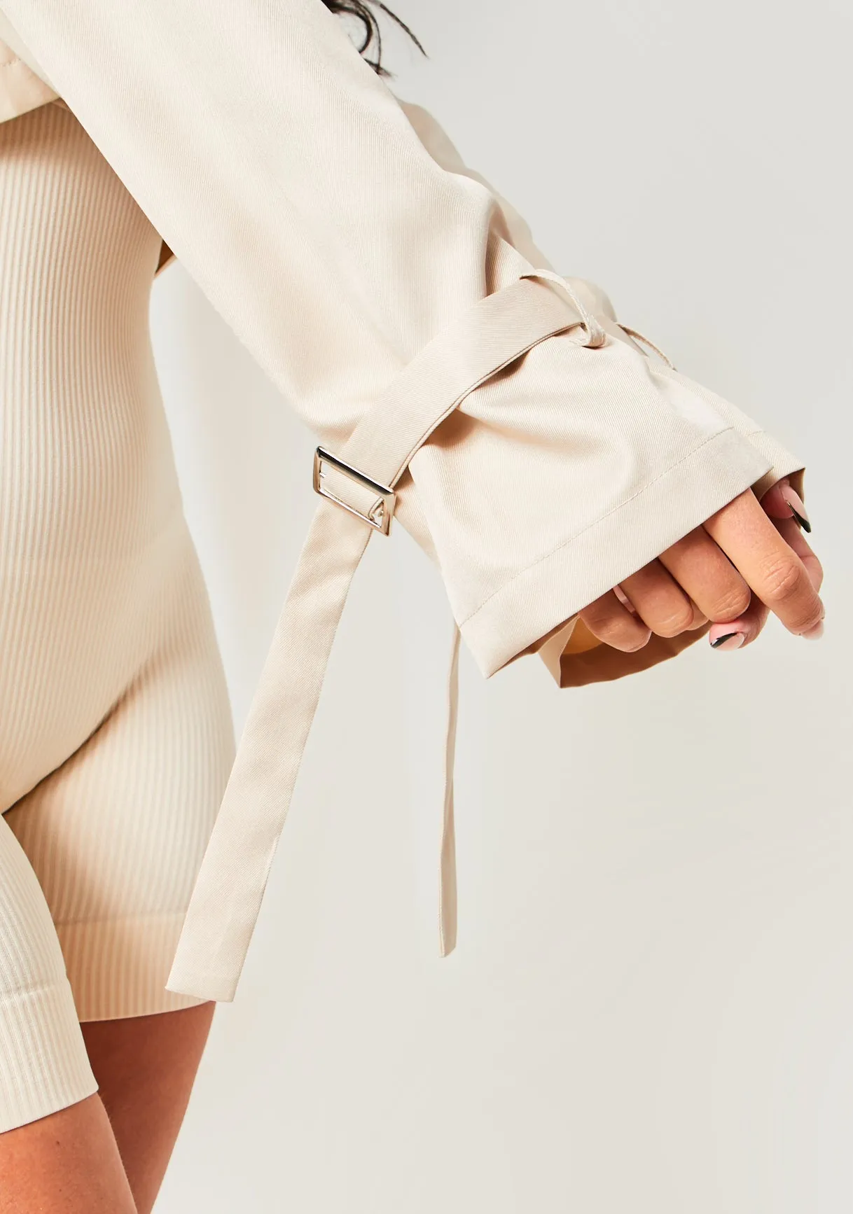 Vera Stone Oversized Cropped Trench