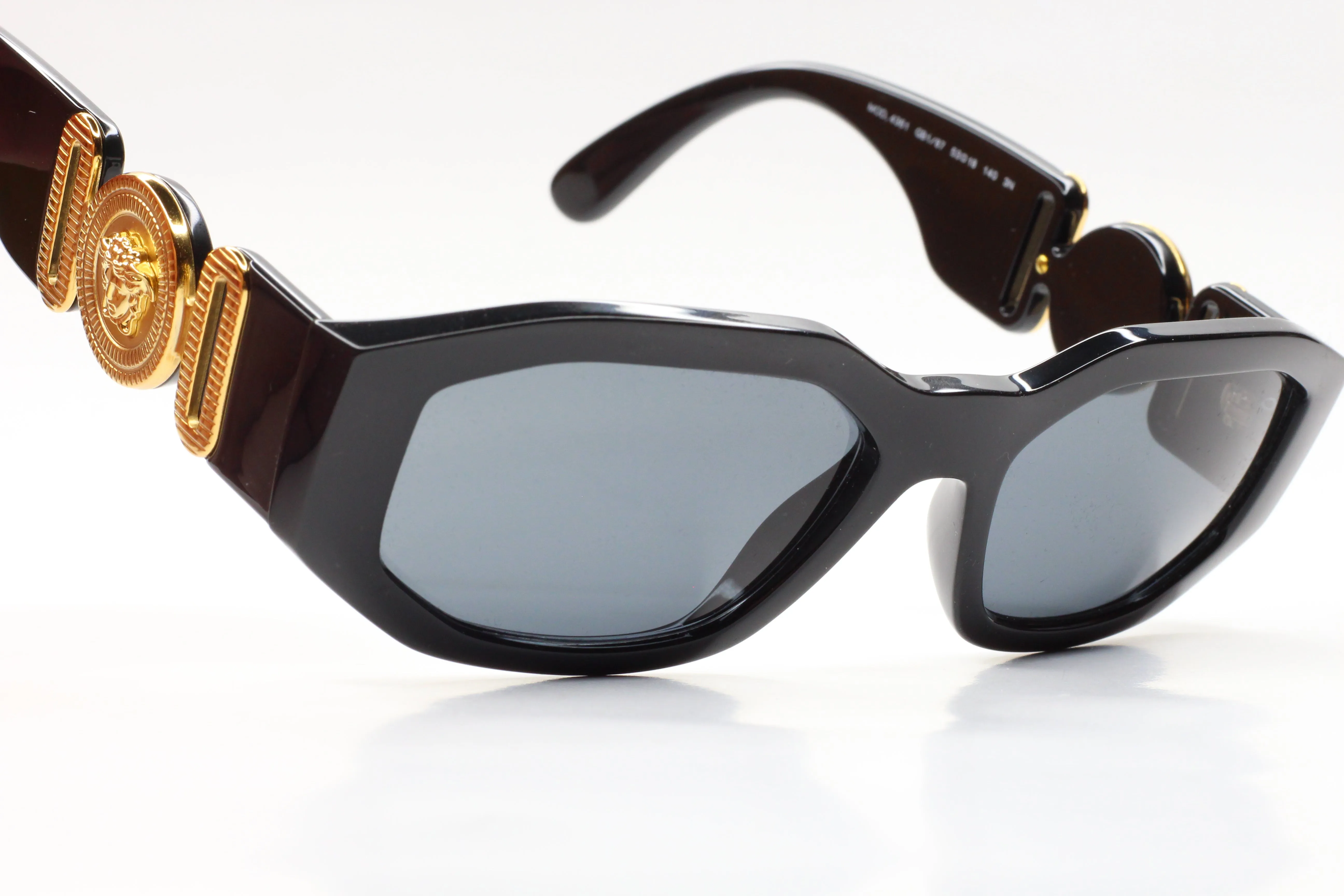 Versace VE4361 Black Gold Medusa Biggie Sunglasses -Ma
