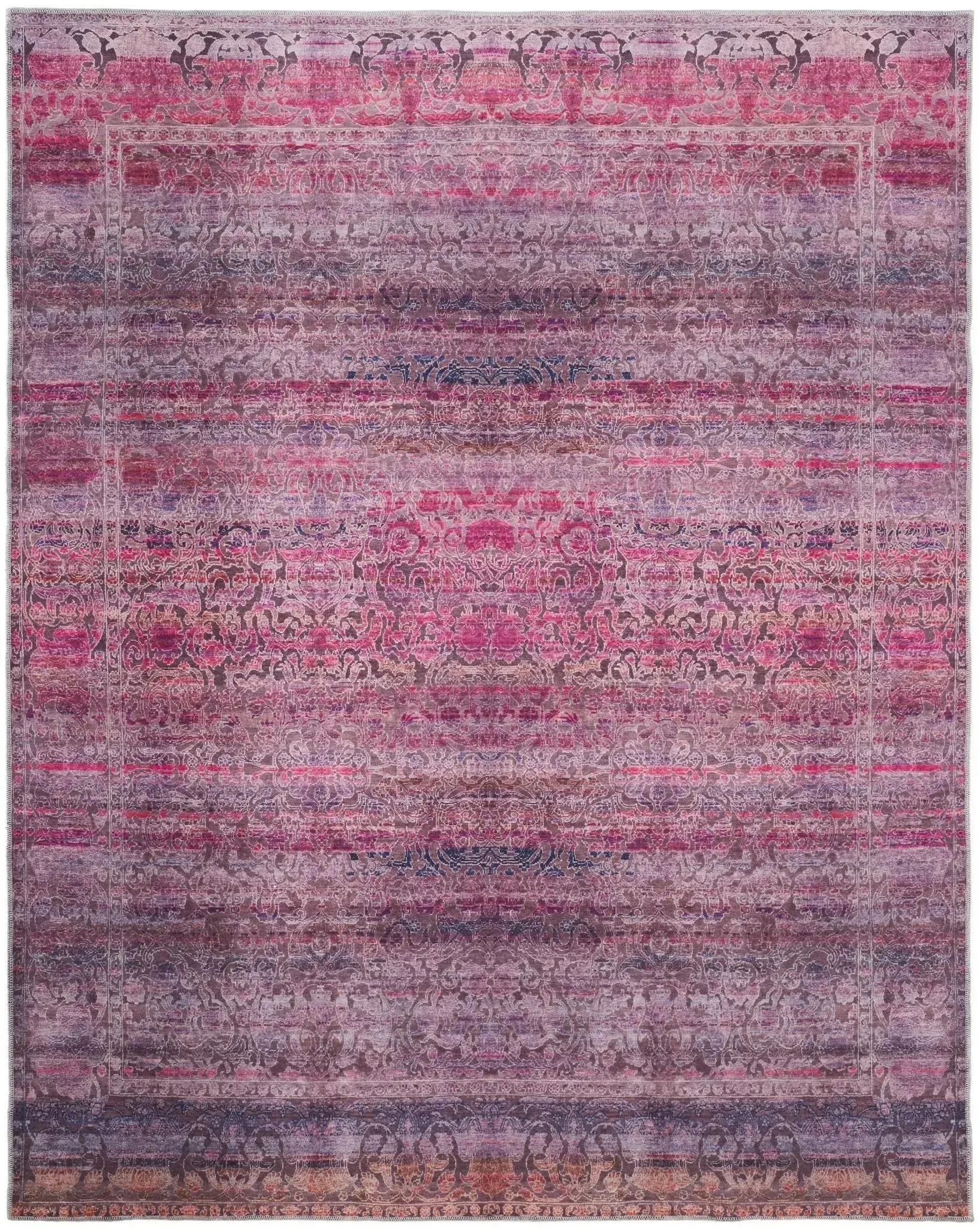 Voss VOS39H5F Pink/Purple Rug