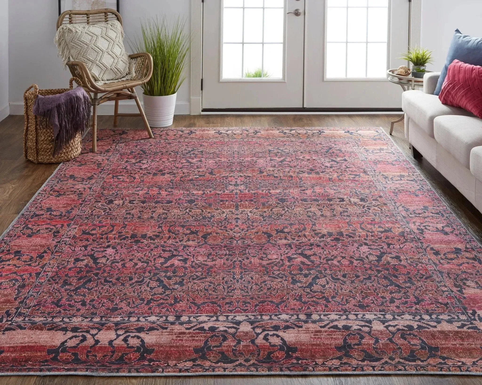 Voss VOS39HCF Orange/Red Rug