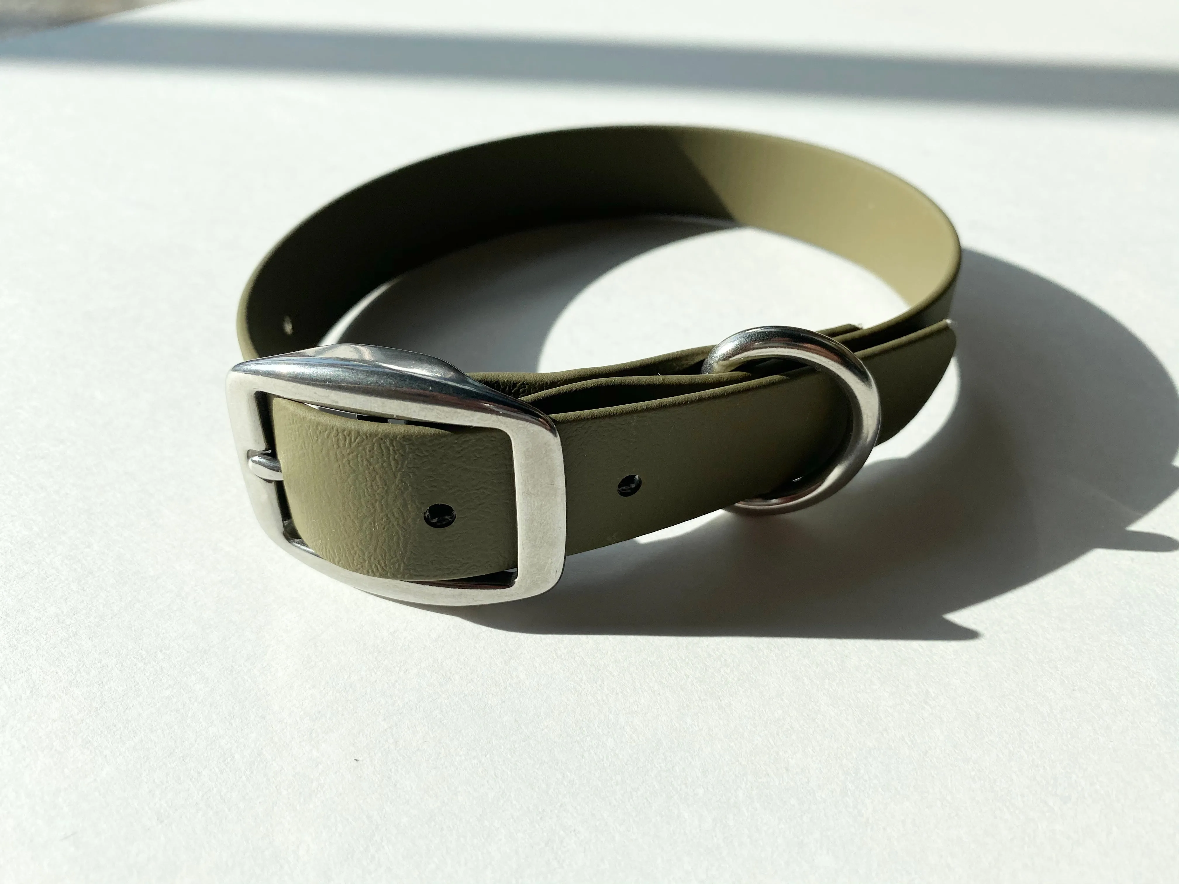 Walk By Good Boy - Biothane Collar - Olive
