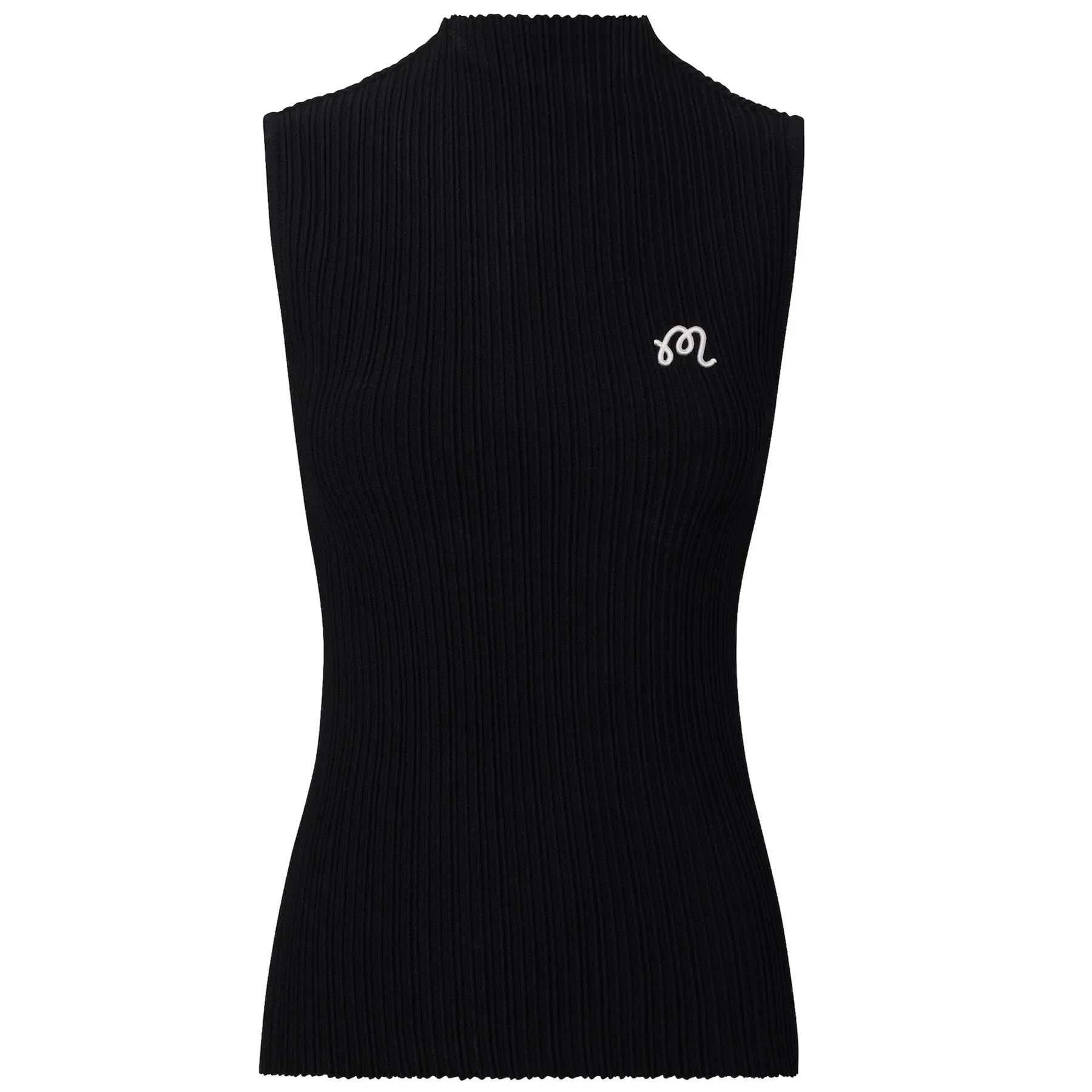 Womens Ace Sleeveless Mockneck II Black/Bone/Snow White - 2024