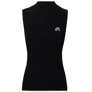 Womens Ace Sleeveless Mockneck II Black/Bone/Snow White - 2024